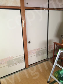 ふすま施工写真